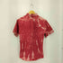 ラルフローレン RALPH LAUREN CLASSIC FIT ポニー刺繍 ブリーチタイダイ柄 ボタンダウン S/S シャツ メンズ import:L